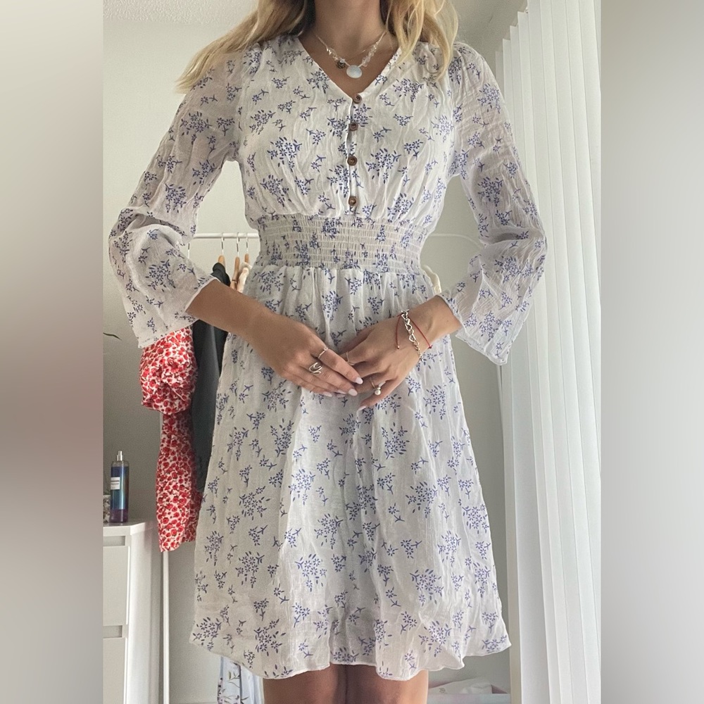 White summer dress size S